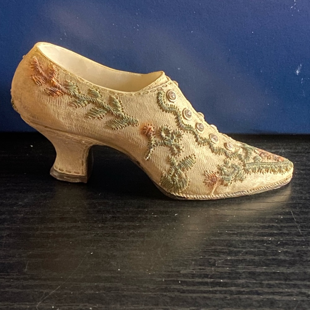 Collectible Cold Cast Porcelain Shoe Figurine